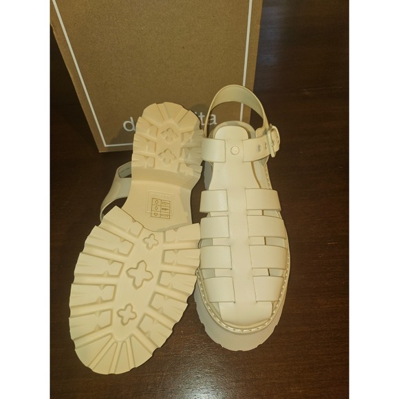 Dolce Vita Women's Lasly Tonal Light Yellow Platform Sandal Shoe, Size 8 NIB - Picture 4 of 7